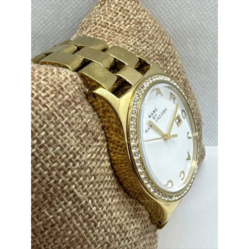 Marc Jacobs MBM3045 Women's Gold Stainless Steel Analog Dial Quartz Watch JNA729